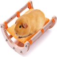 thumbnail image 1 of SUTENGDA Wood Removable Hamster Bed Rocking Wood Detachable Washable Small Animal Bed Guinea Pig Bed Cage Bed and Guinea Pig Summer Nest (Color   Green), 1 of 4