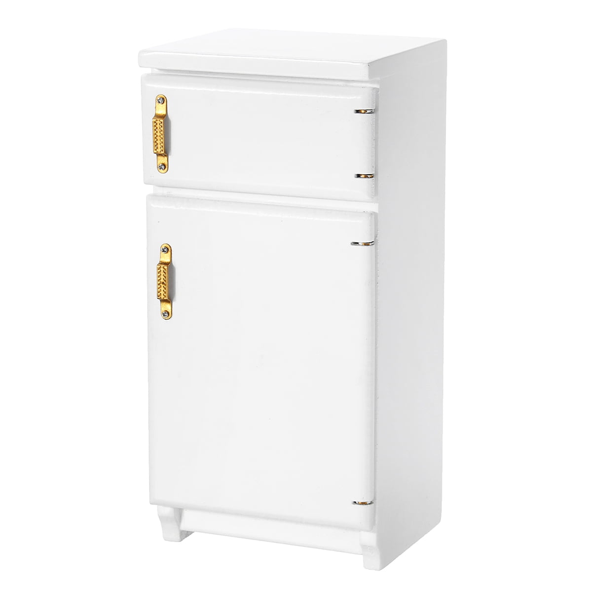 Odoria 1/12 Scale Miniature Refrigerator - White Dollhouse Kitchen Accessory For Dollhouse Decor