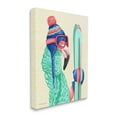 thumbnail image 3 of Stupell Industries Flamingo Bird Wearing Skiing Winter Sports Clothes Graphic Art Gallery Wrapped Canvas Print Wall Art, Design by Amelie Legault, 3 of 7