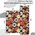 thumbnail image 5 of Football and Baseball Black Pattern Teens Toddler Nap Mat with Pillow, Sleeping Mat Bag for Preschool Daycare 60"x20", 5 of 6