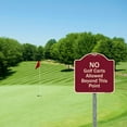 thumbnail image 3 of SignMission Designer Sign - Bilingual Reserved Parking Sign Visitor Parking Only - Estacionamiento Para Visitantes Solamente (With Bidirectional Arrow) | Red & White 18" X 18" Aluminum, 3 of 4
