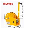 thumbnail image 2 of Self-locking Hand Winch Heavy Duty Steel Wire Rope Lifting Tool Traction Machine Hand Crank Winch Household Hoisting Tools, 2 of 7