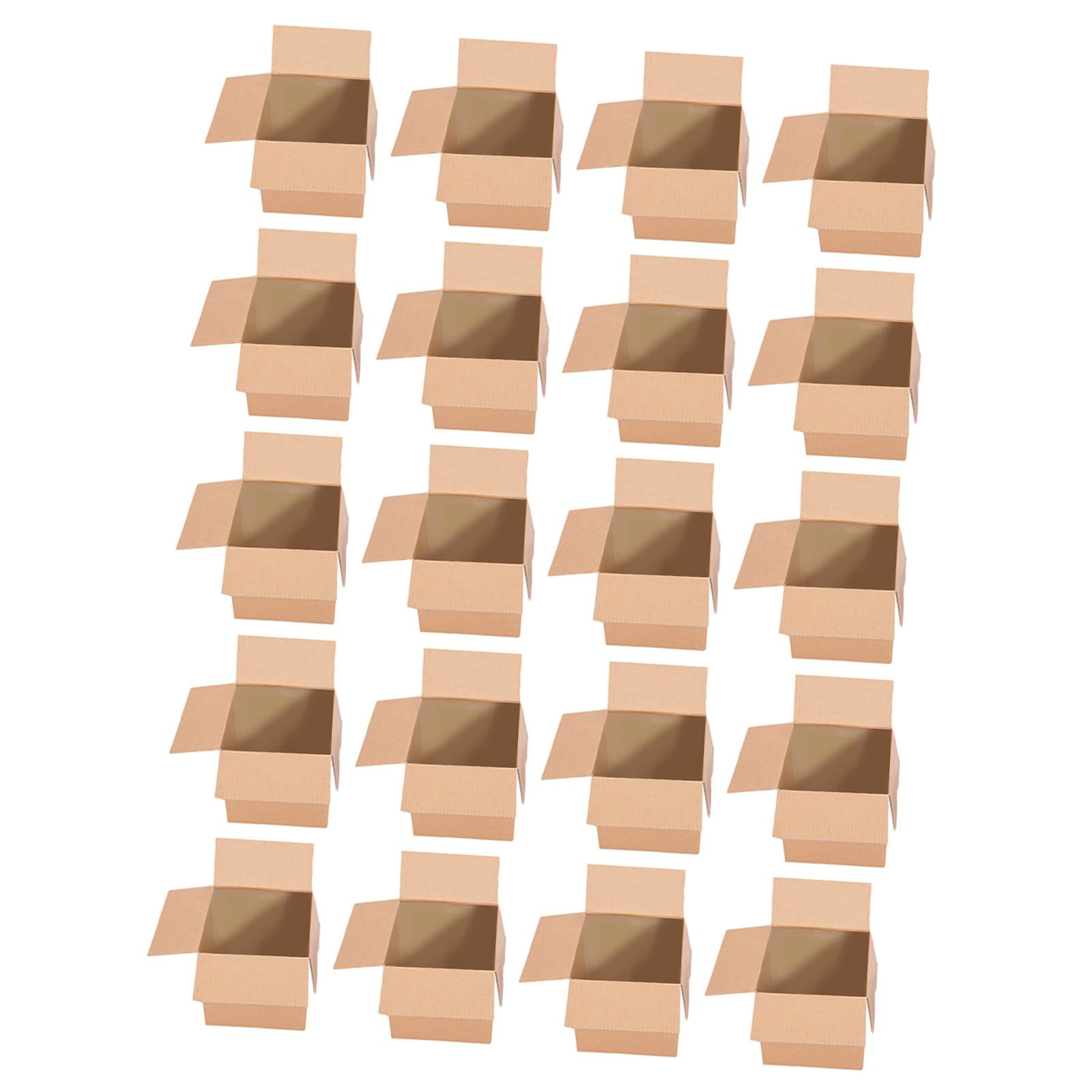 Miulika 20 Pieces Corrugated Cardboard Boxes,Packaging Boxes, Postal Boxes,Mailing Box Moving Boxes for Mailing, Business, Shipping 25x25x25cm