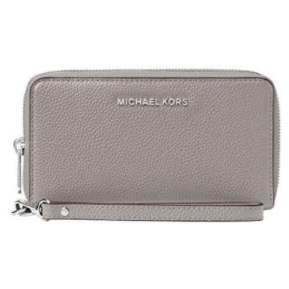 MICHAEL Michael Kors Large Flat Multifunction Phone Case Pearl Grey One Size