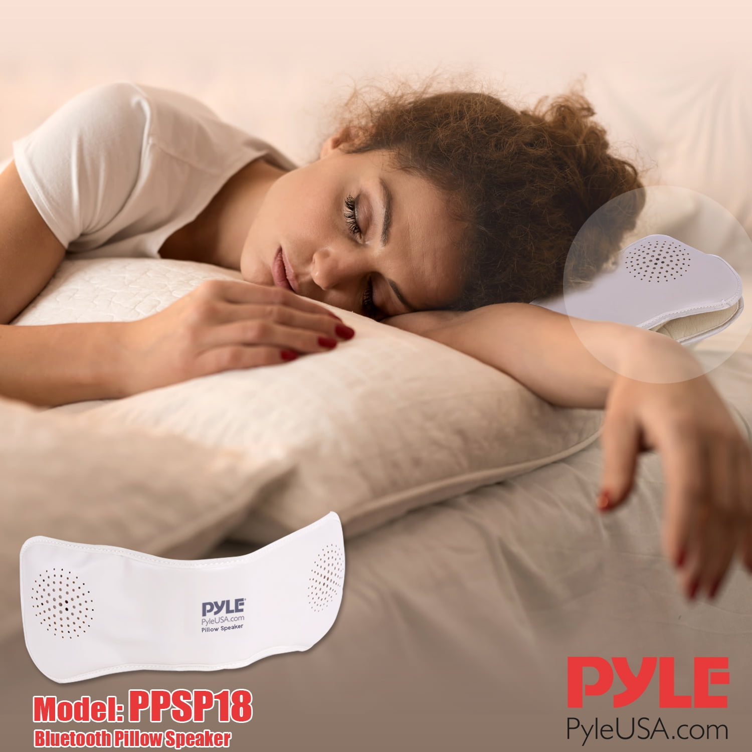 pyle bluetooth pillow speaker