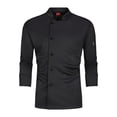 thumbnail image 2 of Bunblic Chef Coat Breathable Long Sleeve for Kitchen Work Uniform Food Service Hotel M, 2 of 8