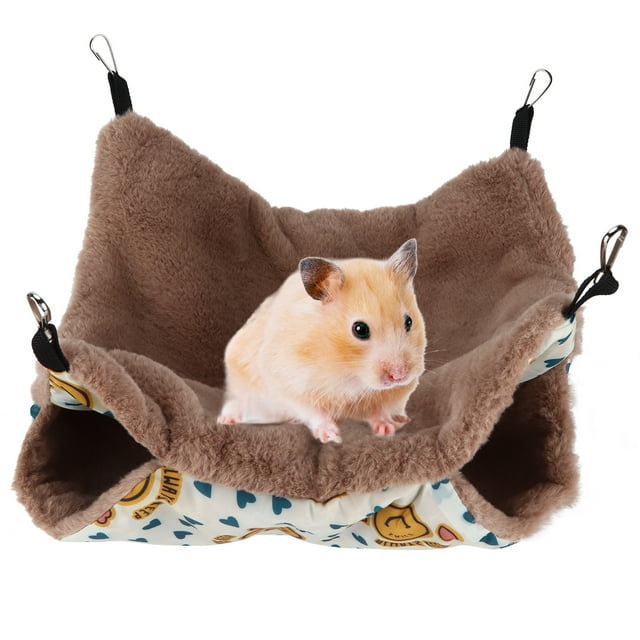 Soft Plush Lining Hammock For Mice, Hamsters, Guinea Pigs Breathable, Three Dimensional, Warm