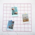 thumbnail image 4 of Uxcell 16"x16" Wire Grid Panel, 1 Pack Wall Grid Panels Board Photo Display Decor Hanging Organizer, Pink, 4 of 5