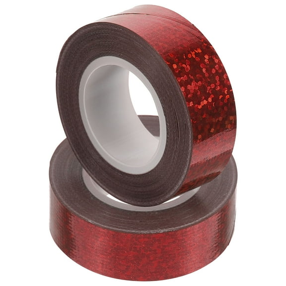 Milisten Decorative Duct Tape Duct Tapes Red Anti-Crimp 2 Rolls 1.77X1.77X0.59In