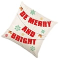 thumbnail image 4 of Funda para Cojín de Navidad, Funda Decorativa para Cojín, Funda de Cojín Cuadrada Creativa, Funda de Almohada para Vacaciones, año Nuevo, Decoración D Estilo C mayimx Funda de almohada, 4 of 9