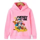 thumbnail image 2 of Sudadera con capucha con estampado de Minnie Mickey para niños y niñas, ropa deportiva informal para primavera y otoño, ropa para niños en 2D, 2 of 5
