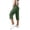 Green, variant on Bermuda Shorts for Women Knee Length High Waist Trousers with Pockets Casual Lounge Green,S