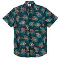 thumbnail image 2 of Jurassic World Park T-Rex Mens Hawaiian Button Down Dress Shirt Adult, 2 of 5