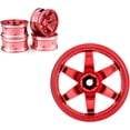 thumbnail image 6 of LINLIN 4PCS 65mm RC Rally Car Rubber Tires and Plastic Vintage Wheel Rims 12mm Hex Compatible with 1/10 RC On-Road Rally Racing Car HSP Tamiya Sakura HPI WR8 HSP TT02 WLtoys, 6 of 6
