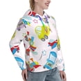 thumbnail image 6 of Cauagu Cute Transport for Women's Hooded Sweatshirts Pullover Hoodie for Women Fall Workout Sweat Long Sleeve Preppy Sweatshirts-Large, 6 of 7