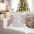 thumbnail image 4 of Ethan Taylor People and Portraits Throw Pillow Soft Cushion Cover 'II Female' Mid-Century Modern Pattern Decorative Square Accent Pillow Case, 18x18 Inches, Pink, White, 4 of 5