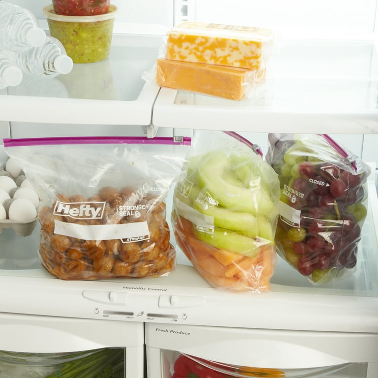 Hefty Slider Freezer Storage Bags, Gallon Size, 60 Count - Walmart