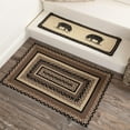 thumbnail image 2 of VHC Brands Sawyer Mill, Braided Jute Rug, Non-Skid Pad, Door Mat, Rectangle, Charcoal Creme, 24x36, 2 of 11