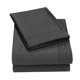 thumbnail image 5 of Juego de sábanas de microfibra ultra suave, tamaño doble, transpirable y duradero, empaque ecológico, sábanas de algodón egipcio de alto número de hilos, juego de 3 piezas gris oscuro para colchones, 5 of 8