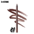 thumbnail image 2 of 2 IN 1 Eyeliner Pencil, Waterproof Eyeliner Sharpenable Eye Pencil, Natural Matte Long Lasting Hypoallergenic Eyeliners Eye Makeup with Sharpener, No Smudging, Fading, Smooth and Easy to Color (#2), 2 of 9