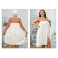 thumbnail image 4 of Ensemble de Peignoir Surdimensionné Ajustable pour Femmes avec Serviette en Poils Robe Portable avec Bande Élastique, 4 of 5