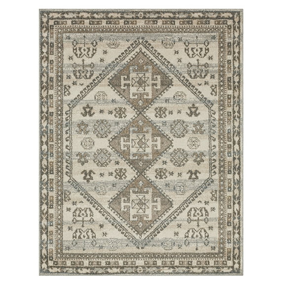 Mohawk Home Rosebery Indoor Southwestern Area Rug, Grey, 5'3" x 8'