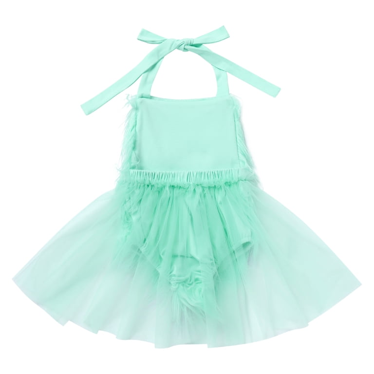 ODIZLI Christmas Costume For Baby Girls - Faux Fur Tutu Romper Dress With Leg Warmers & Hat Set