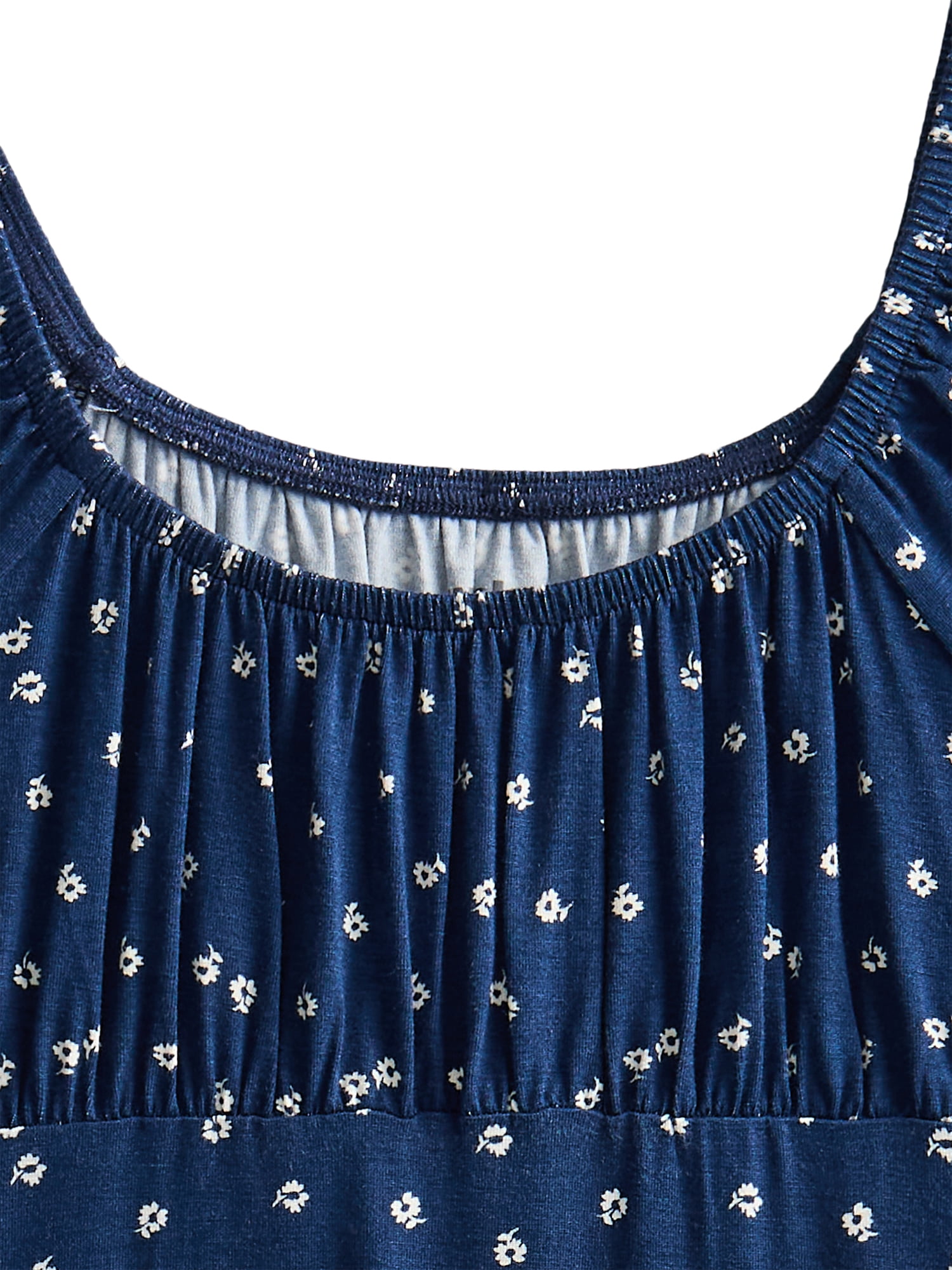 Weekend Academy Girls Knit Puff Sleeve Peasant Dress, Sizes 4-18
