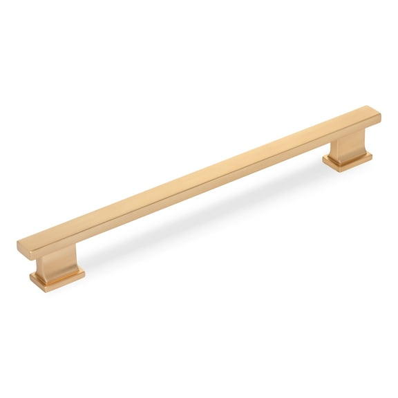 5 Pack - Cosmas 702-192BG Brushed Gold Contemporary Cabinet Hardware Handle Pull - 7-1/2" Inch (192mm) Hole Centers