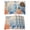 Brown, variant on Blue Red Seahorse Coastal Placemats Set of 4 Retro Beach Coral Nautical Place Mats Indoor Wipeable Table Mats Washable Cloth Dining Table Placemats for Kitchen Holiday Party Home Decor 13x19 Inch