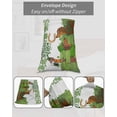 thumbnail image 6 of St. Patrick's Day Pillow Cases Standard Size Set of 2 - Microfiber Bed Throw Pillow Covers, Green Lucky Clovers Dog Decorative Lumbar Pillow Cover with Envelope Closure for Sofa/Travel 20"x26", 6 of 6