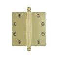 thumbnail image 6 of grandeur hardware 809025 4.5" ball tip heavy duty hinge with square corners, 4.5" x 4.5", bright chrome, 6 of 7