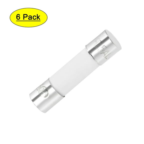 Automotive Cartridge Fuses 0.5A AC 250V 5x20mm Ceramic Fast Blow for Car Amplifier Energy Saving Lamp Ballast 6pcs