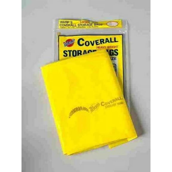 Warp Bros. Large Storage Bags - Rectangular, Yellow, String Fastener - 4 Count, 40" x 72"