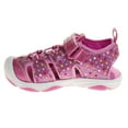thumbnail image 3 of Disney Minnie Mouse Girls Hook And Loop Light Up Closed Toe Sport Sandals. (Toddler Little Kids), Pink, 12, 3 of 6