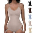 thumbnail image 5 of ZQUUVOU Women's Open Back Bodysuit Plus Size Adjustable Butt Lifting Tummy Control Shapewear Bodysuit Body Shaping Beige, 5 of 5