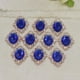 thumbnail image 3 of 20 botones planos para manualidades de boda, joyería, decoración de ropa y tarjetas. Azul oscuro, 3 of 9