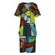 thumbnail image 4 of Vestido largo de verano con bolsillos sueltos y estilo rockero para mujer., 4 of 7