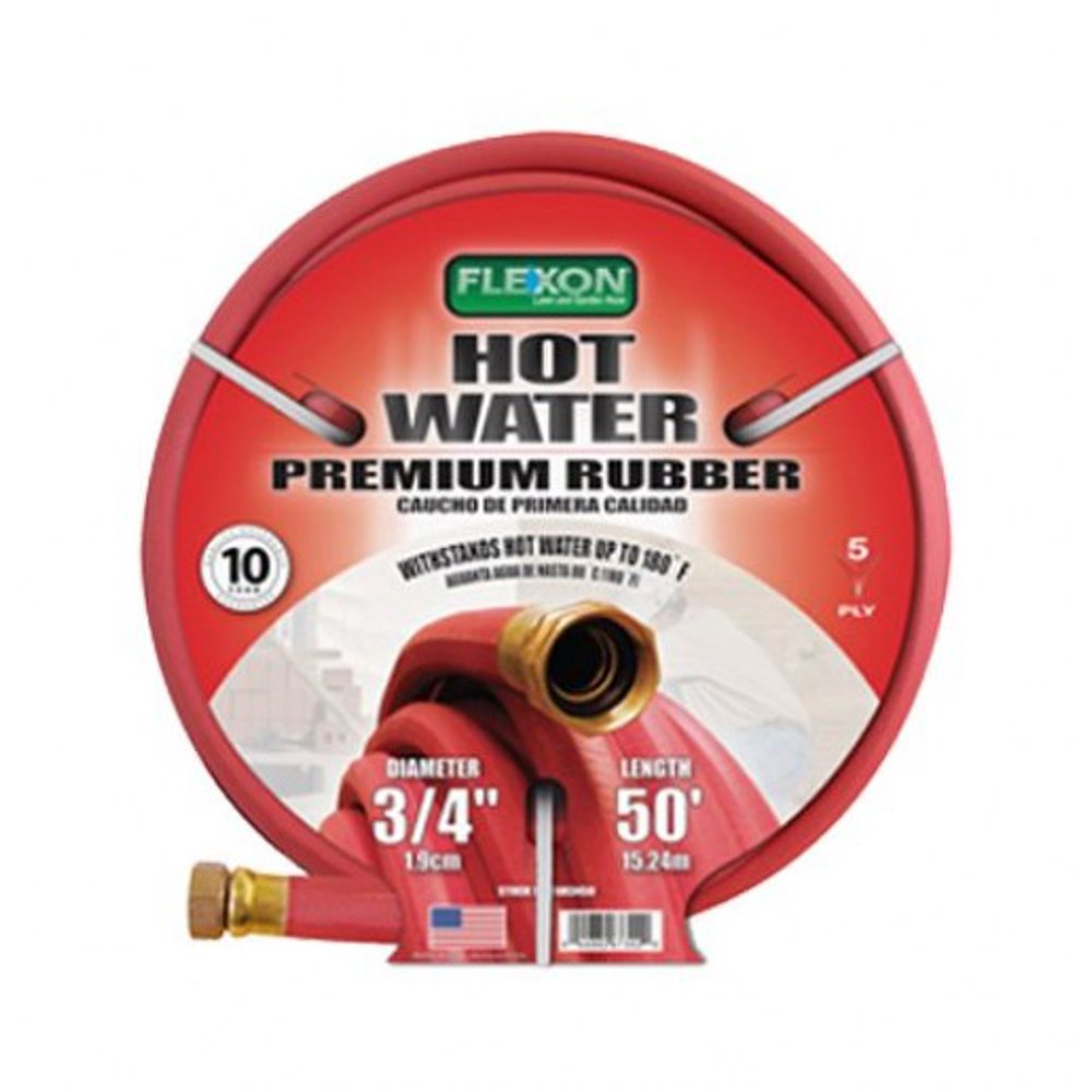 Hot Water Rubber Hose 3/4 In. X 50 Ft., Red