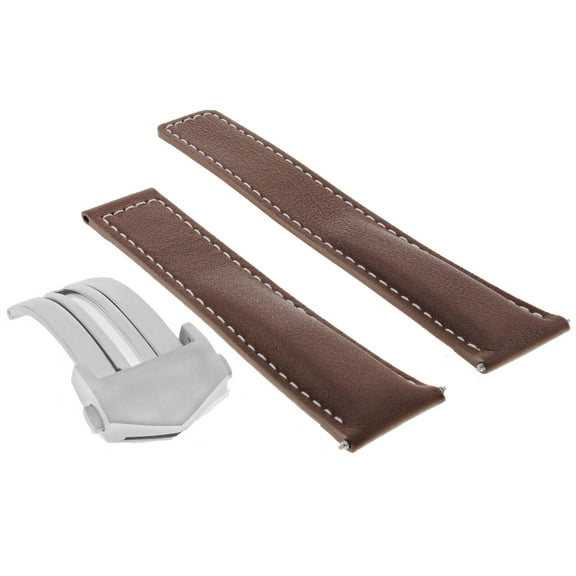 20MM LEATHER WATCH STRAP BAND FOR TAG HEUER CARRERA CV2010,CV2013 L/BROWN WS
