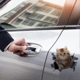 thumbnail image 5 of 3D Cat Decal Cute Cat Decorative Decal Cat Sticker Animal Theme Sticker Car Decoration Personalized Window Bumper Crack Car Sticker, 5 of 5