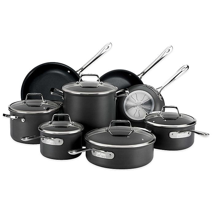 AllClad B1 Nonstick Hard Anodized 13Piece Cookware Set
