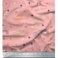thumbnail image 1 of Soimoi Poly Georgette Fabric Paisley & Jamdani Decor Fabric Printed Yard 42 Inch Wide, 1 of 2