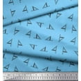 thumbnail image 3 of Soimoi Blue Silk Fabric set square & scale Hardware Print Sewing Fabric Yard 42 Inch Wide, 3 of 5