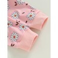 thumbnail image 6 of Bmnmsl Toddler Girls 3PCS Pants Sets Long Sleeve Floral Tops Drawstring Pants Headband Sets, 6 of 6