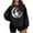 Black, variant on Sweatshirt for Women Fashion Thin Fleece Round Neck Christmas Graphic Print Loose Sweatshirt Long Sleeve Winter Sweatshirt