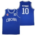 thumbnail image 2 of Camisetas de baloncesto CIBONA 10 PETROVIC Jersey Costura bordado Barato Alta calidad Ropa deportiva al aire libre Ventilación azul 2024, 2 of 5
