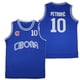 thumbnail image 2 of Camisetas de baloncesto CIBONA 10 PETROVIC Jersey Costura bordado Barato Alta calidad Ropa deportiva al aire libre Ventilación azul 2024, 2 of 5