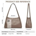 thumbnail image 4 of Kattee Leather Purses and Handbags for Women, Soft Genuine Leather Shoulder Hobo Bags with Top Magnetic Snap Closure, 4 of 9