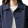 thumbnail image 4 of Women's Mid-Length Single-Breasted Trench Coat Fall Winter Jacket Casual Outerwear Work Office Coats With Lining, 4 of 5